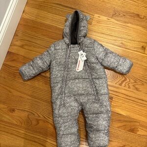Gray GAP Baby Snowsuit with Hood